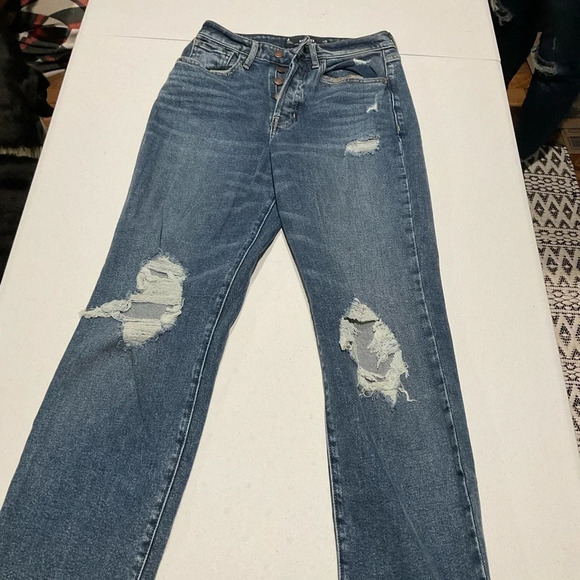 Women’s Hollister Dark Wash Straight Leg Jeans - Picture 1 of 2
